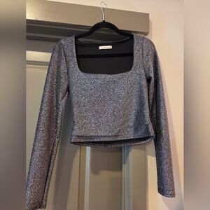Sincerely Jules Metallic Silver Blouse